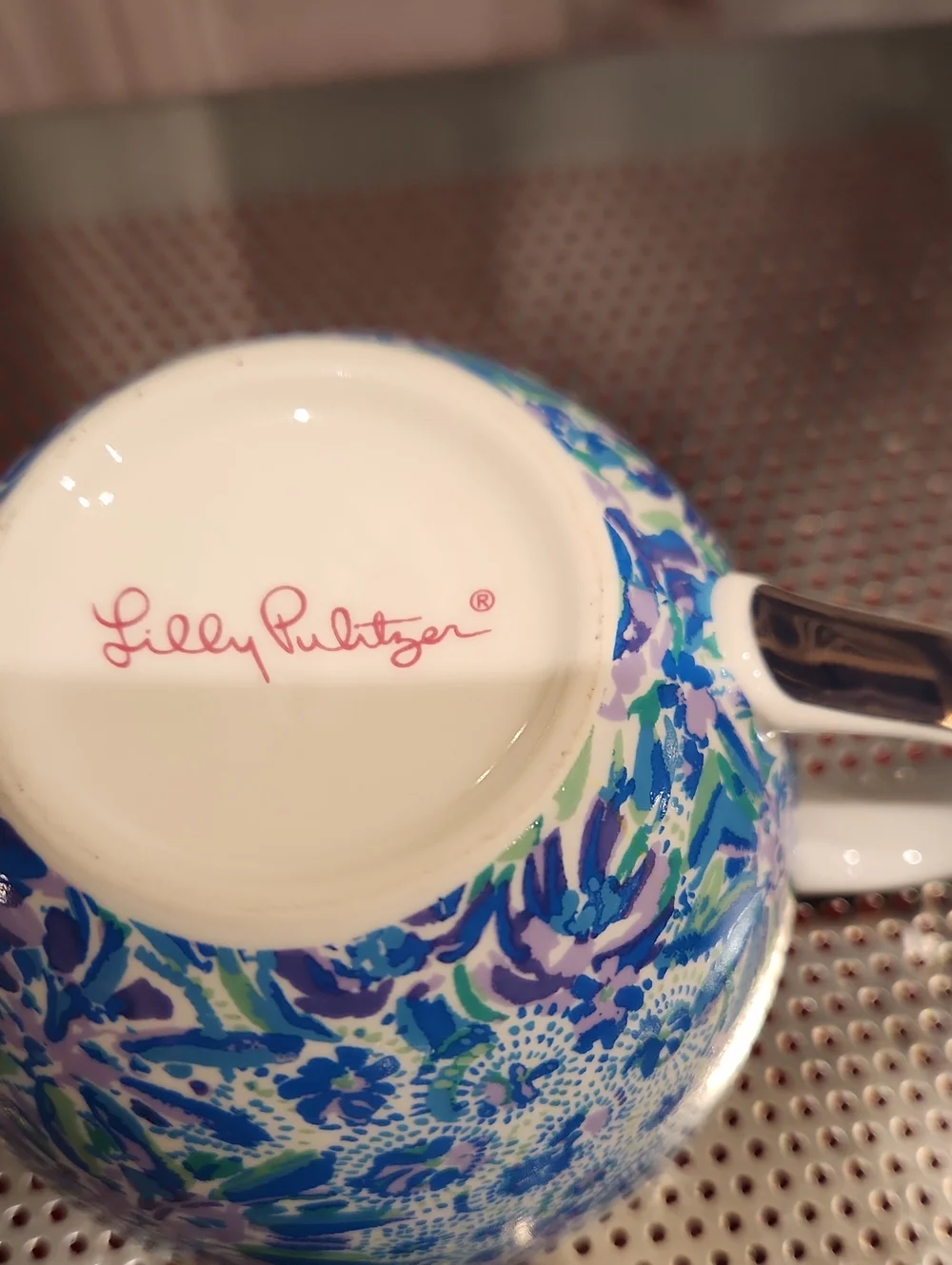 EUC Lilly Pulitzer Set Of 2 Floral Coffee/Tea Cups
